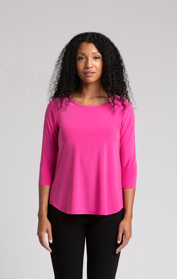 Sympli Go To 3/4 Sleeve Relax Tee - Style 22110R