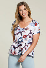 Load image into Gallery viewer, Tribal Short Sleeve Top - Style 12780
