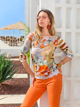Load image into Gallery viewer, Dolcezza 3/4 Sleeve Top - Style 24710
