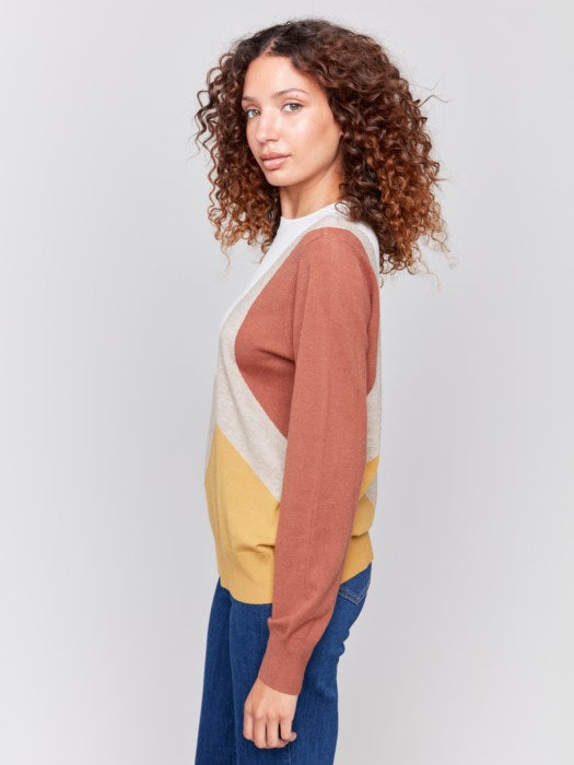 Charlie B Crew Neck Sweater - Style C2726