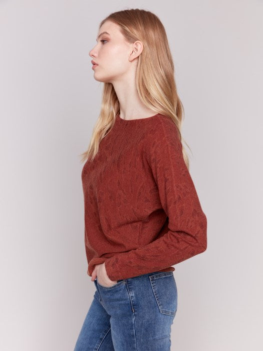 Charlie B Crew Neck Sweater - Style C2313