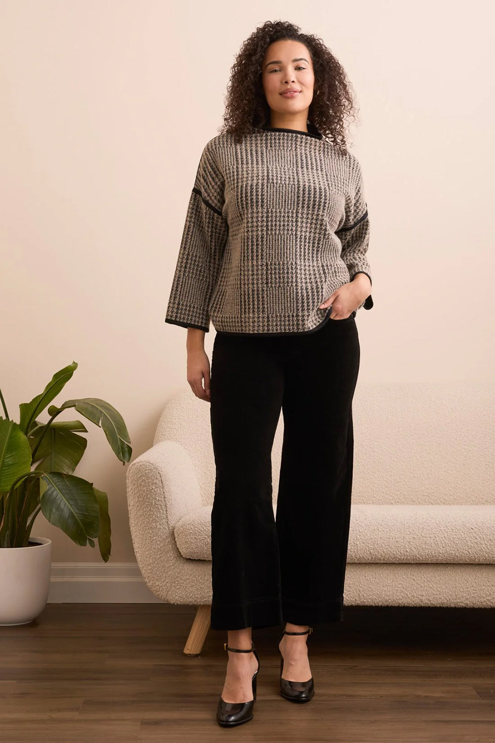 Tribal 3/4 Sleeve Top - Style 22960