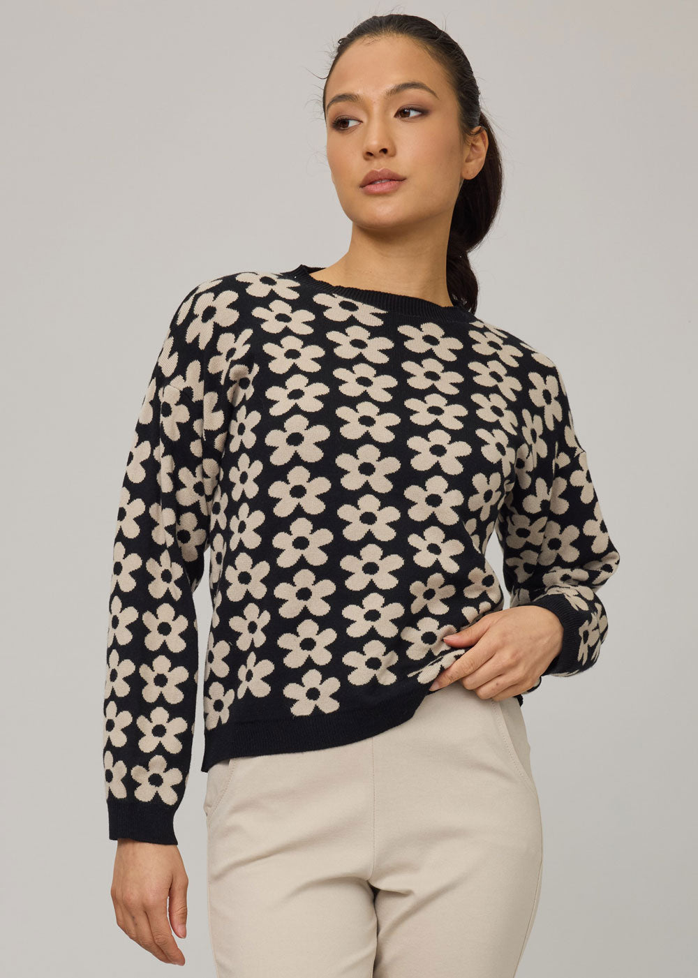Pistache Daisies Sweater Style - M90528