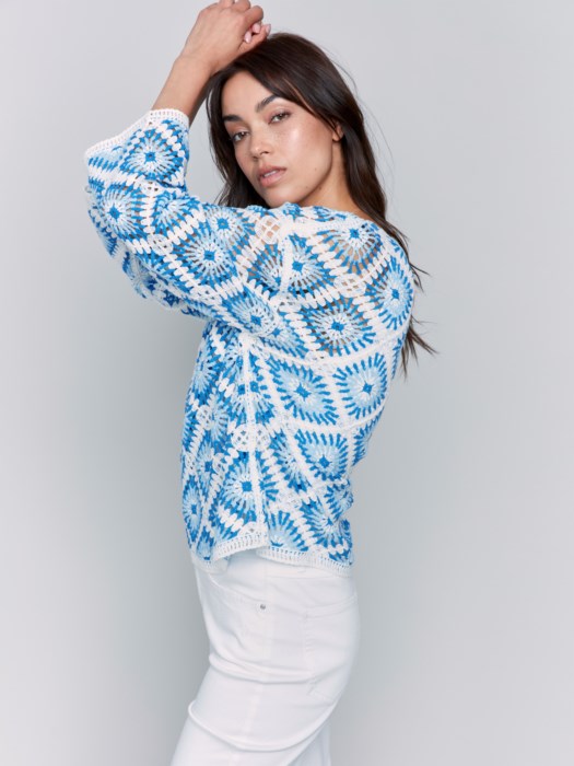 Charlie B Boat Neck Sweater - Style C4499RR