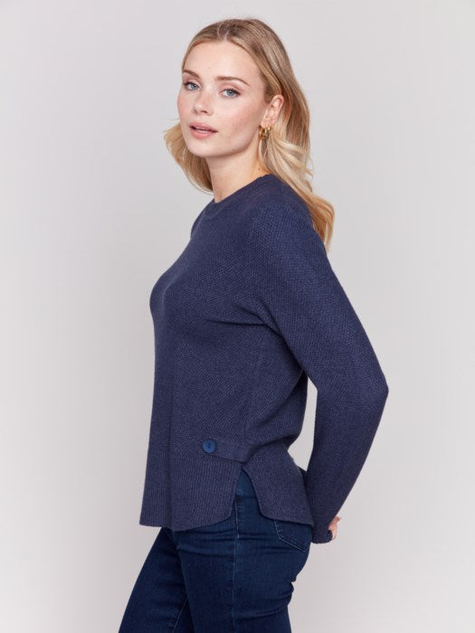 Charlie B Crew Neck Sweater- Style C2678