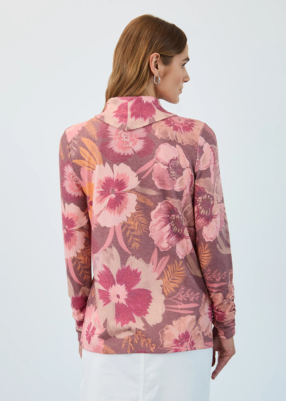 FDJ Long Sleeve Cowl Neck Top Style - 3866742