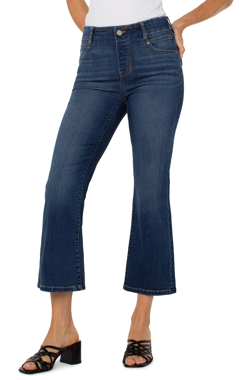 Liverpool Gia Glider Crop Flare Style - LM7946A4