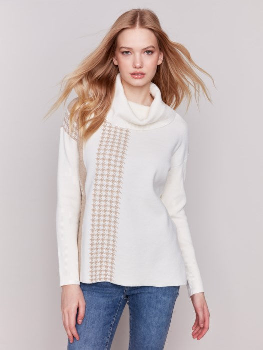 Charlie B Mock Neck Sweater - Style C2720