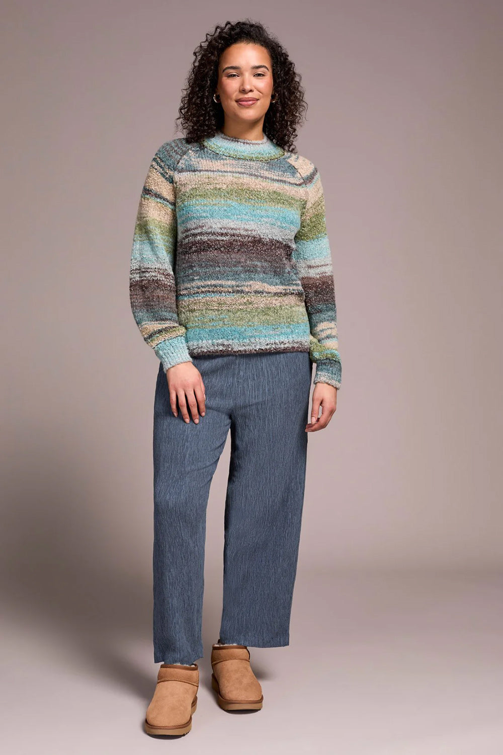 Tribal Mock Nk Sweater - Style 19420
