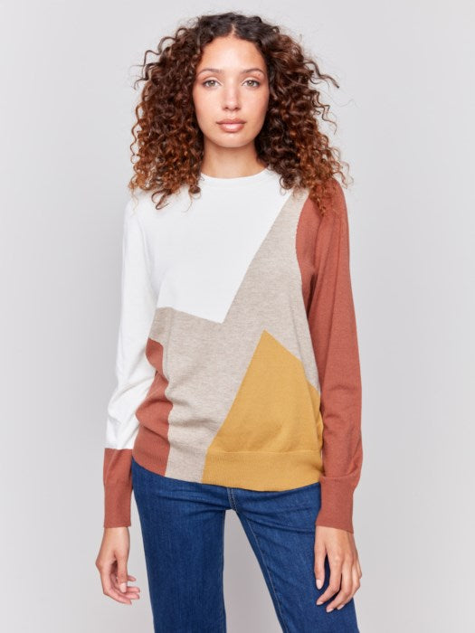 Charlie B Crew Neck Sweater - Style C2726