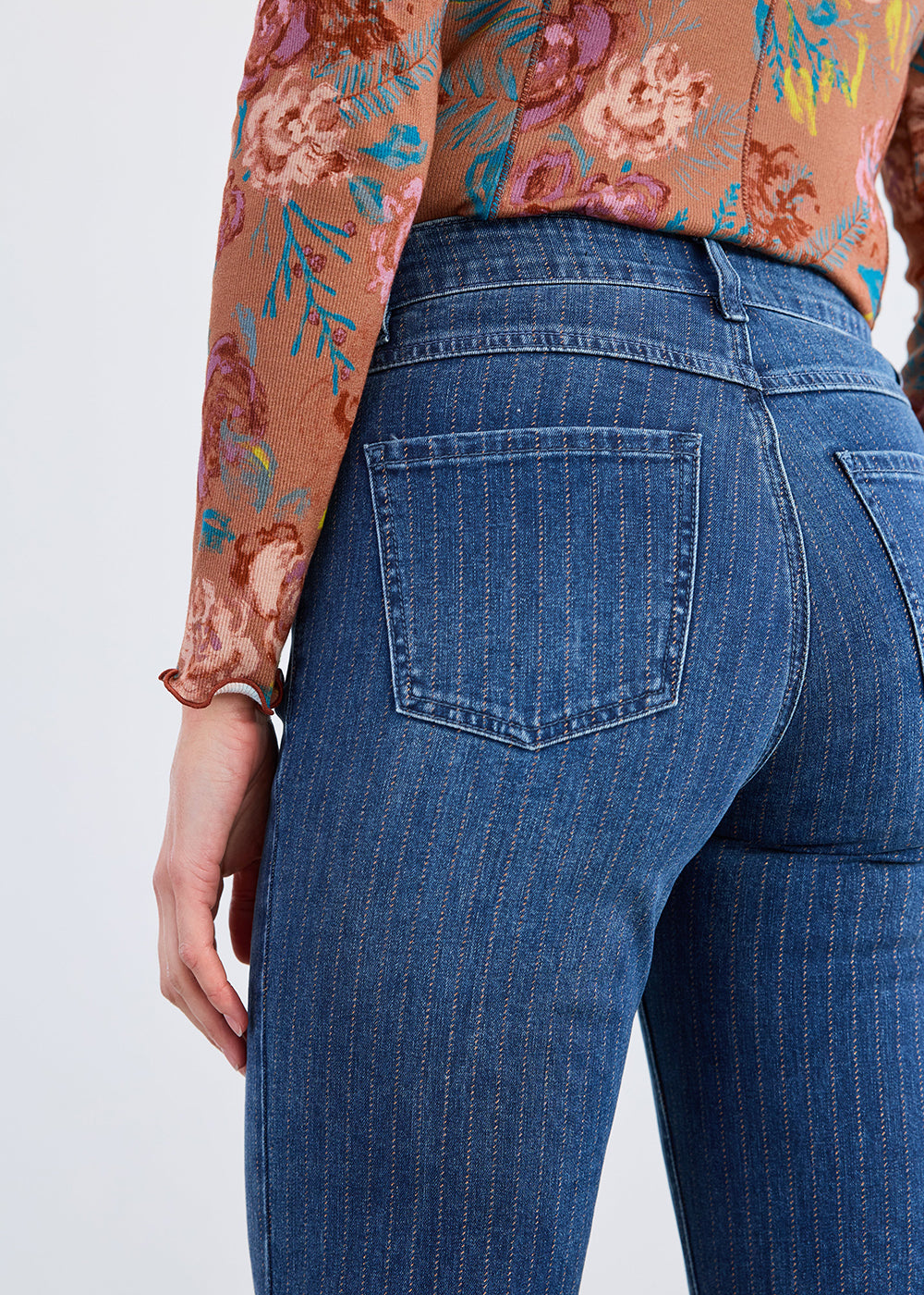 FDJ Olivia Pinstripe Ankle Jean Style - 2507779