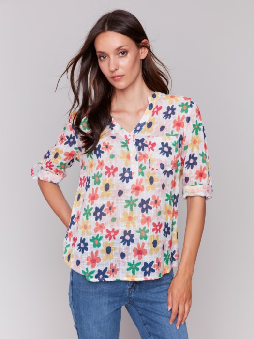 Charlie B Long Sleeve Top - Style C4188A