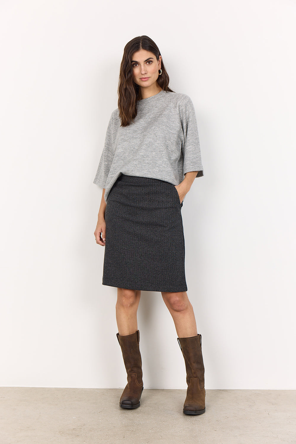 Soya Concept Short Sleeve Crew Sweater - Style 33715