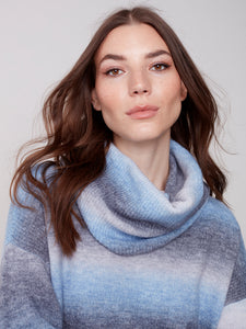 Charlie B Sweater w/Removable Scarf - Style C2420O