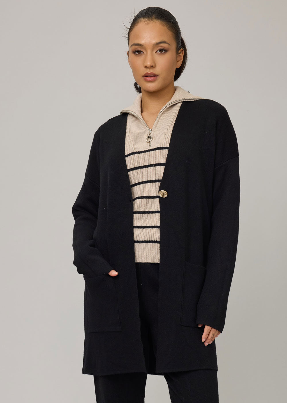 Pistache Knit Coatigan Style - F24251