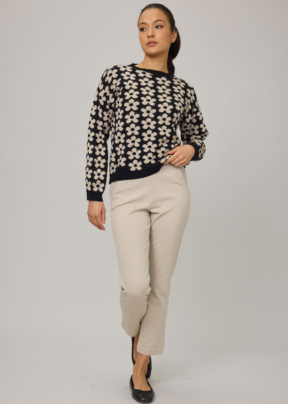 Pistache Daisies Sweater Style - M90528