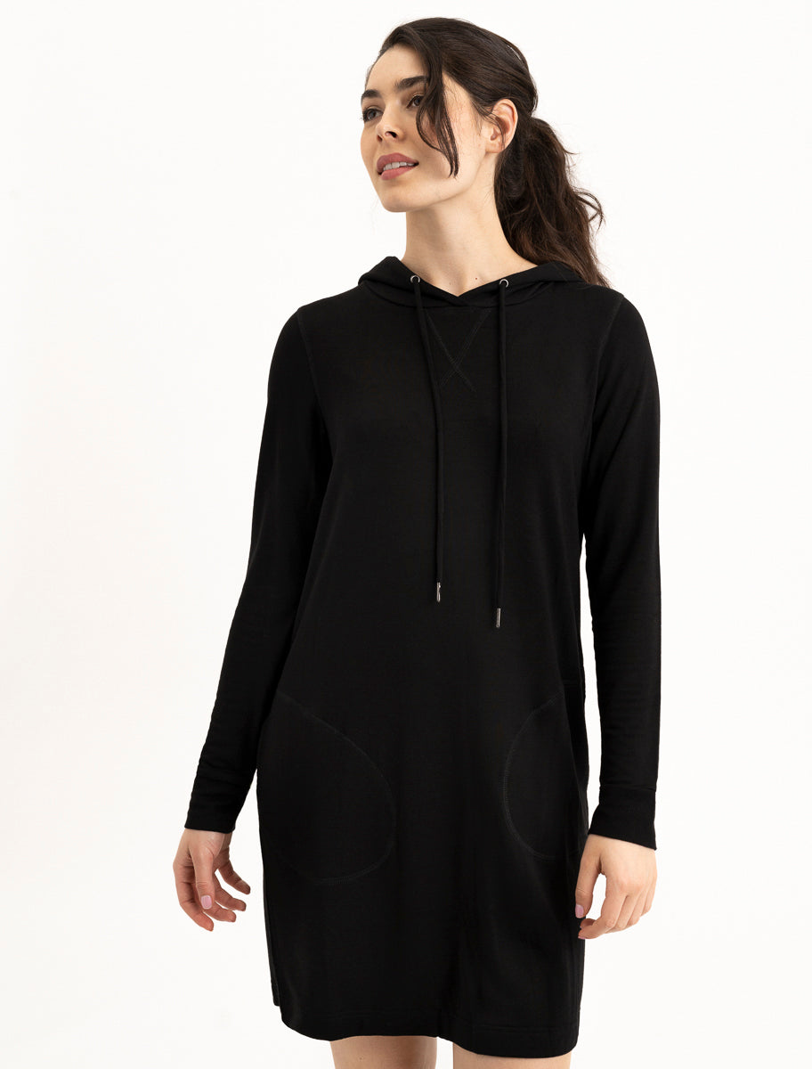 Renuar Hooded Long Sleeve Knit Dress - Style #R4313