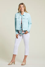 Load image into Gallery viewer, Tribal Box Pleat Denim Jacket - Style 48770
