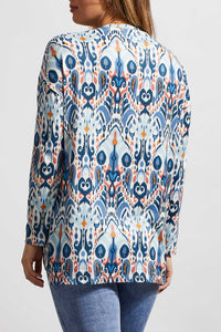 Tribal Long Sleeve Tunic Top - Style 79790
