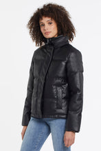 Load image into Gallery viewer, Tribal Funnel Neck Short Puffer - Style 76080
