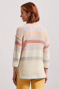 Tribal 3/4 Sleeve V-Neck Sweater - Style 76660
