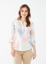Load image into Gallery viewer, FDJ 3/4 Sleeve Henley Top - Style 3491129
