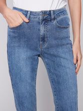 Load image into Gallery viewer, Charlie B Embroidered Hem Denim Pant - Style C5345RR
