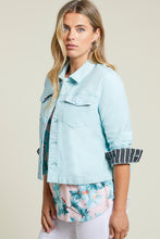 Load image into Gallery viewer, Tribal Box Pleat Denim Jacket - Style 48770
