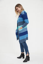 Load image into Gallery viewer, FDJ Striped Hooded Cardigan - Style 1665314
