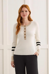 Tribal Henley Sweater - Style 15920