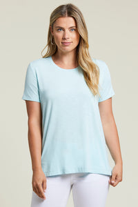 Tribal Short Sleeve Scoop Neck Top - Style 12830