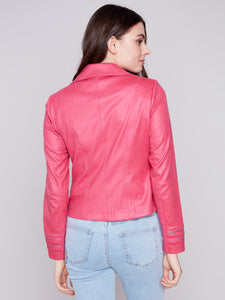 Charlie B Faux Leather Jacket - Style C6231X
