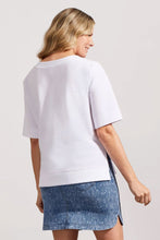 Load image into Gallery viewer, Tribal Boat Neck Elbow Sleeve Top - Style 76810
