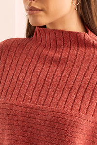Tribal Funnel Neck Sweater - Style 11620