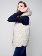 Load image into Gallery viewer, Charlie B Hooded Quilted Puffer Vest - Style C6269
