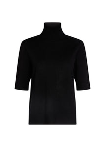 Soya Concept Short Sleeve Turtleneck Sweater - Style 33423