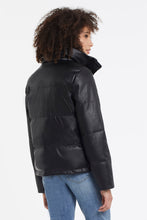 Load image into Gallery viewer, Tribal Funnel Neck Short Puffer - Style 76080
