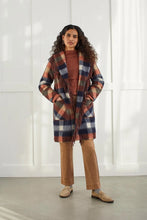 Load image into Gallery viewer, Tribal Plaid Coat - Style 10930
