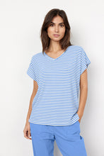 Load image into Gallery viewer, Soya Concept Cap Sleeve Stripe Tee - Style 26075
