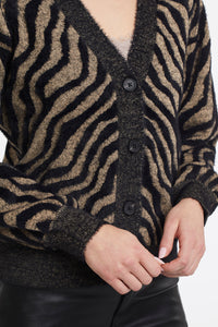 Tribal Intarsia Sweater Cardigan - Style 11400